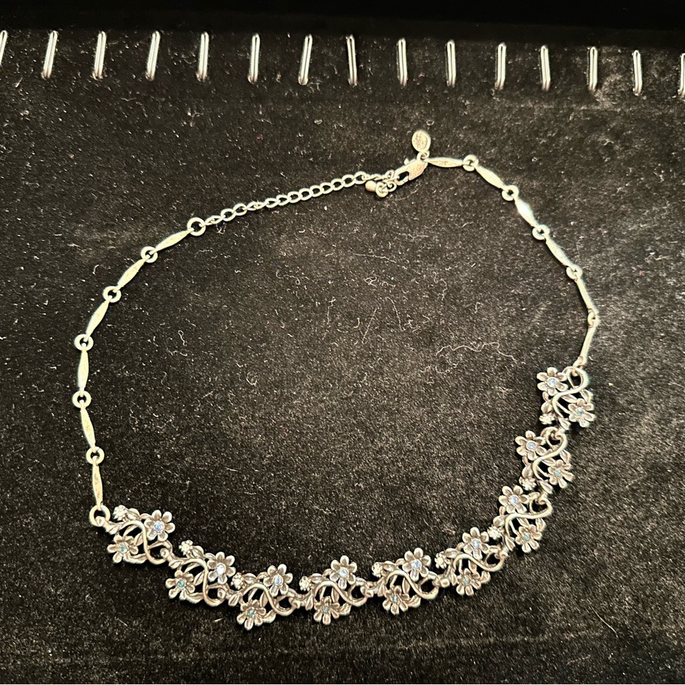 Vintage Park Lane necklace:  blue and white stones.